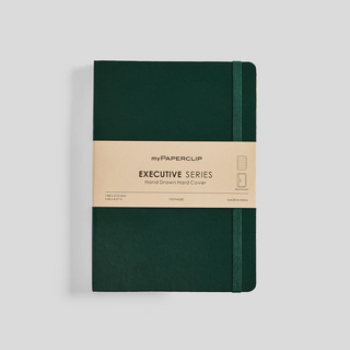 A5 Hardcover Journal (Executive Series) - Dot Grid, Square Grid, Lined or Blank-Notebooks-Stash World
