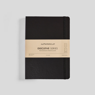 A5 Hardcover Journal (Executive Series) - Dot Grid, Square Grid, Lined or Blank-Notebooks-Stash World
