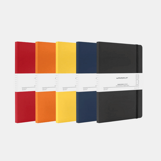 A5 Softcover Journal (Executive Series) - Dot Grid, Square Grid, Lined or Blank-Notebooks-Stash World