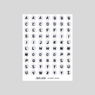 Alphabet Beads - Sticker Sheet-Sticker Sheets-Stash World