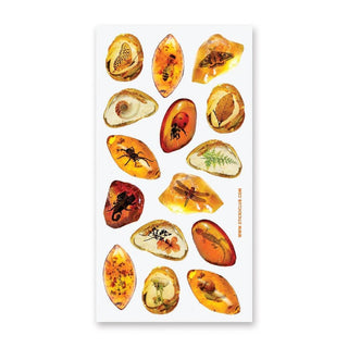 Amber Fossils - Sticker Sheet-Sticker Sheets-Stash World