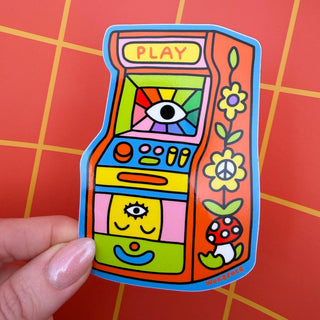 Arcade - Vinyl Sticker-Vinyl Stickers-Stash World