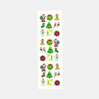 Assorted Christmas Icons - Glitter Stickers-Sticker Sheets-Stash World