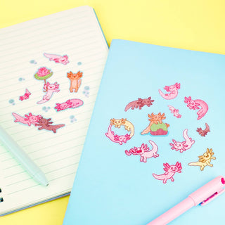 Axolotl - Vinyl Sticker Sheet-Sticker Sheets-Stash World
