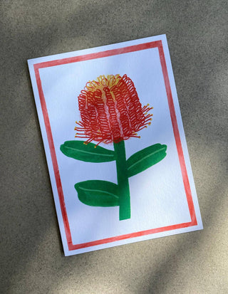 Banksia Wildflower - Greeting Card-Greeting Cards-Stash World