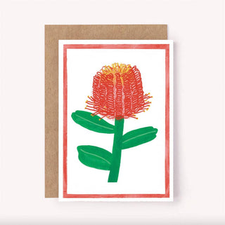 Banksia Wildflower - Greeting Card-Greeting Cards-Stash World
