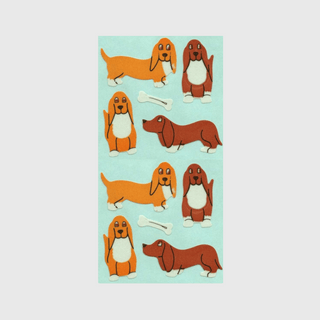 Basset Hounds - Paper Stickers