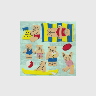 Teddy Bear Sticker Sheets - Off the Roll
