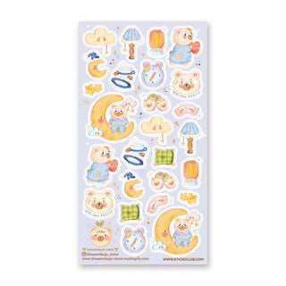 Bear-y Sweet Dreams - Sticker Sheet-Sticker Sheets-Stash World