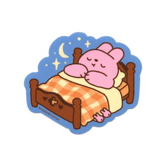Bedtime Bunny - Vinyl Sticker-Vinyl Stickers-Stash World