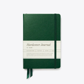 Blank Hardcover Journal - A5 Green-Notebooks-Stash World