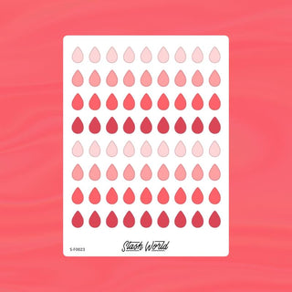 Blood Drops Sticker Sheet-Stash World