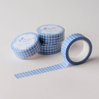 Blue Gingham - Washi Tape-Washi Tapes-Stash World