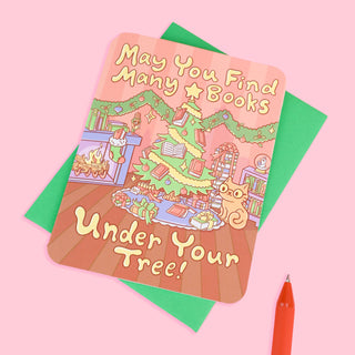 Books Under Your Tree - Greeting Card-Greeting Cards-Stash World