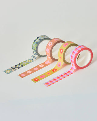 Brown and Pink Floral - Washi Tape-Washi Tapes-Stash World