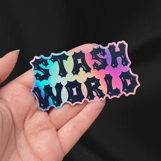 Bubble Metal Stash World Holographic Sticker-Stash World