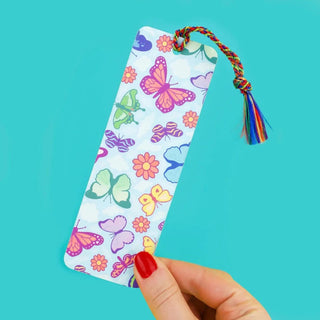 Butterflies And Moths Bookmark with Tassel-Stash World