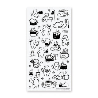 Caffeine Cats 2 - Sticker Sheet-Sticker Sheets-Stash World