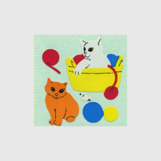 Kitty Cat Sticker Sheets - Off the Roll