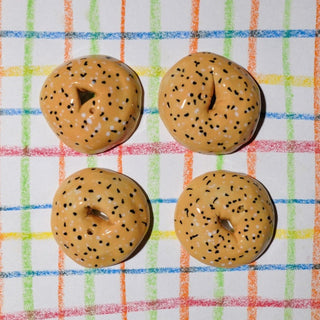 Ceramic Bagel - Incense Holder-Desk Accessories-Stash World