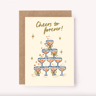 Cheers to Forever - Greeting Card-Greeting Cards-Stash World