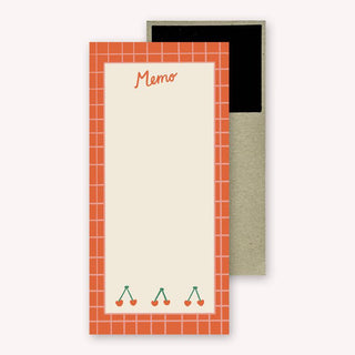Cherry Memo - Magnetic Notepad-Notepads-Stash World