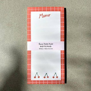 Cherry Memo - Magnetic Notepad-Notepads-Stash World