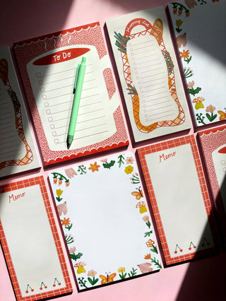 Cherry Memo - Magnetic Notepad-Notepads-Stash World
