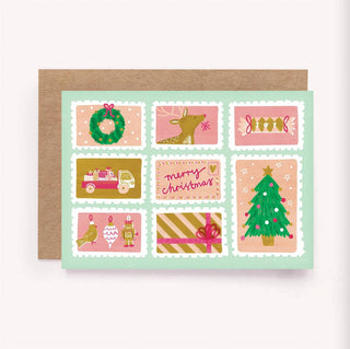 Christmas Stamps - Greeting Card-Stash World