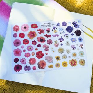 Clear Flower Photo Realistic Journaling Stickers