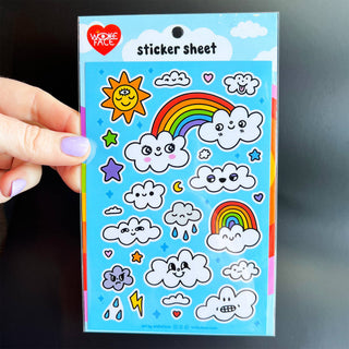 Cloudy Daze - Sticker Sheet-Sticker Sheets-Stash World