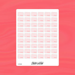 Contraceptive Pills Sticker Sheet-Stash World