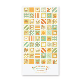 Cozy Desk Patchwork - Sticker Sheet-Sticker Sheets-Stash World