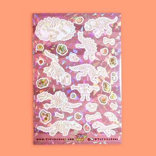 Cute Fossils - Sticker Sheet-Sticker Sheets-Stash World
