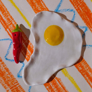Ceramic Egg Trinket Tray - Studio Daffa  on