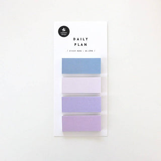 Daily Plan.35: Blue & Purple - Sticky Notes-Sticky Notes-Stash World