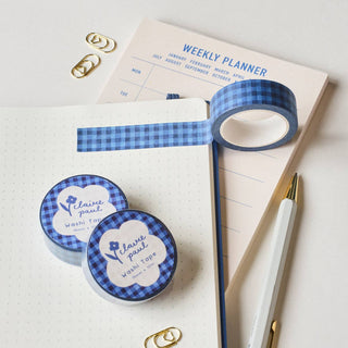 Dark Blue Check - Washi Tape-Washi Tapes-Stash World