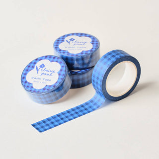 Dark Blue Check - Washi Tape-Washi Tapes-Stash World