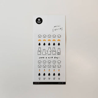 Deco.02: Polar Bear - Mini Sticker Sheet-Sticker Sheets-Stash World