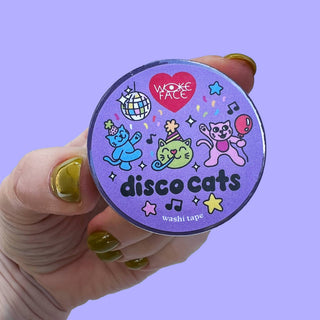 Disco Cats - Washi Tape-Washi Tapes-Stash World