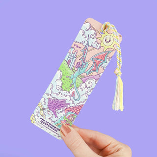 Dreamy Dragon - Bookmark with Tassel-Bookmarks-Stash World