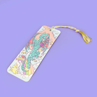 Dreamy Dragon - Bookmark with Tassel-Bookmarks-Stash World