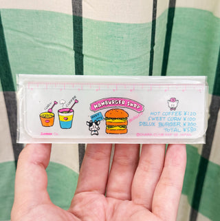 Hamburger Shop - 10cm Ruler (Vintage Japan 1980's)