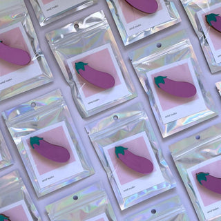 Eggplant - Acrylic Magnet-Magnets-Stash World