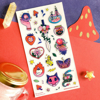 Electric Adventure - Sticker Sheet-Sticker Sheets-Stash World