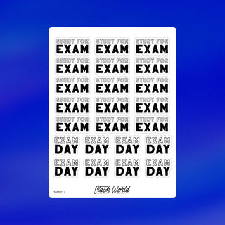 Exams Sticker Sheet-Stash World