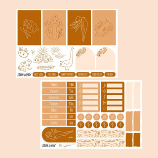 Fairy Folklore Planner Sticker Kit (Cream)-Stash World
