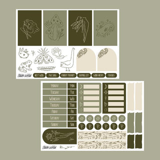 Fairy Folklore Planner Sticker Kit (Green) - Stash Sticker Club-Stash World
