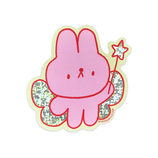 Fairy Bun - Vinyl Sticker (Glitter)