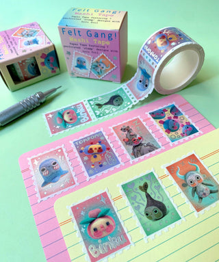 Felt Gang - Stamp Washi Tape (Holographic)-Washi Tapes-Stash World